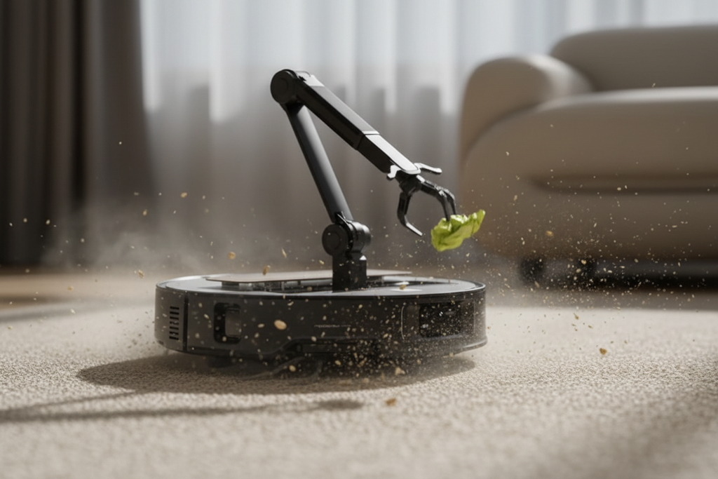 Smart Ai Vaccum robot with arm